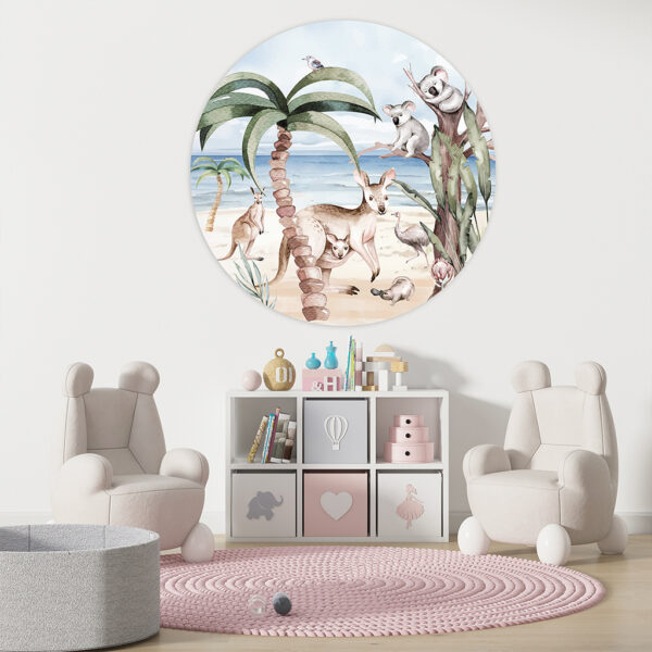 Jungle kinderkamer muurcirkel