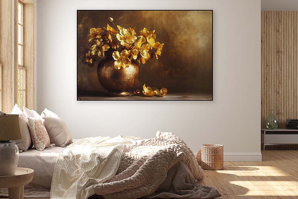 bloemen schilderij in artframe