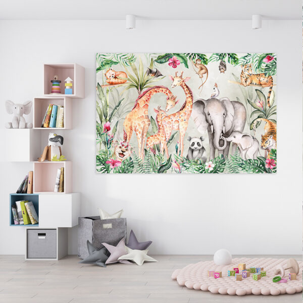 Jungle kinderkamer schilderij