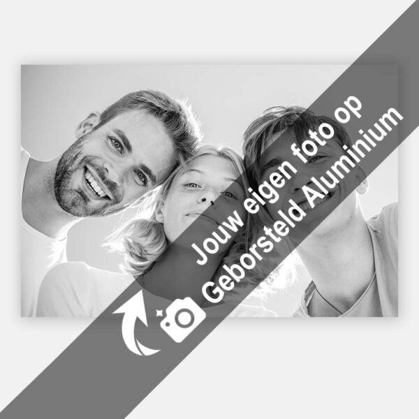 Jouw foto op Geborsteld Aluminium
