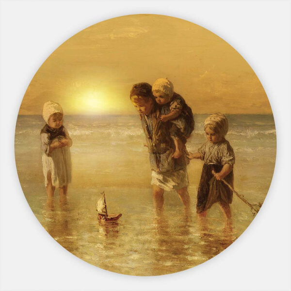 Kinderen-der-zee-zonsondergang-V-muurcirkel.jpg