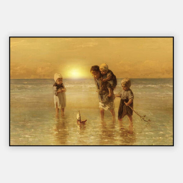 Kinderen-der-zee-zonsondergang-artframe.jpg