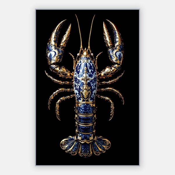 ArtFrame Kreeft Delfts Blauw en Goud
