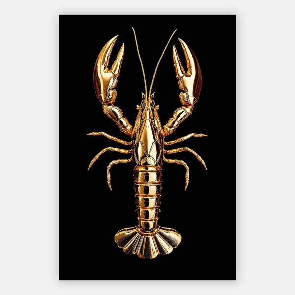 Schilderij Gouden kreeft