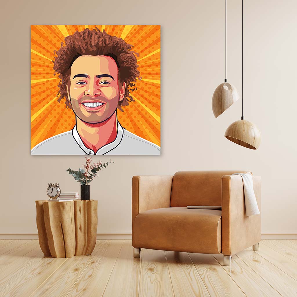 Popart van foto