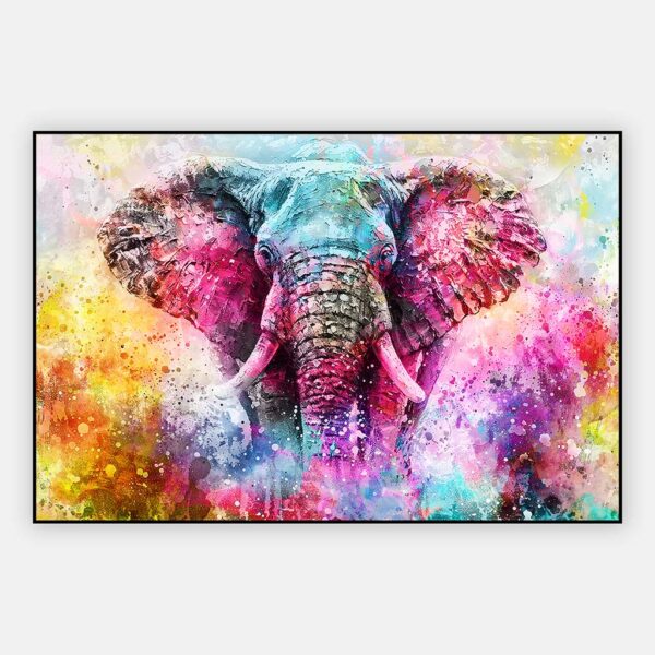 Artframe Rainbow giant - kleurrijke olifant