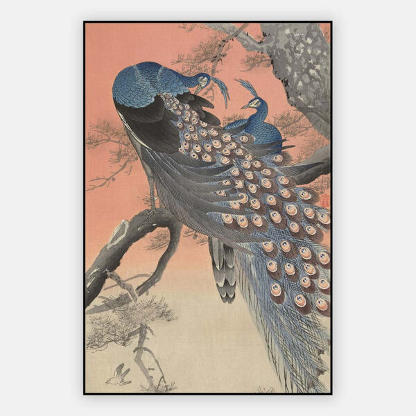 Twee-pauwen-op-boomtak-Ohara-Koson-artframe.jpg