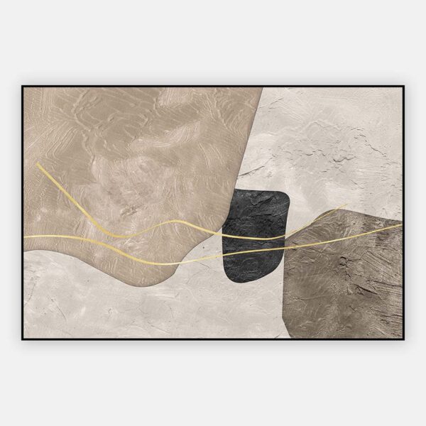 schilderij abstract met structuur in artframe