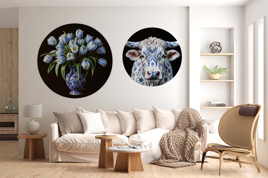 Delfts blauw schilderij