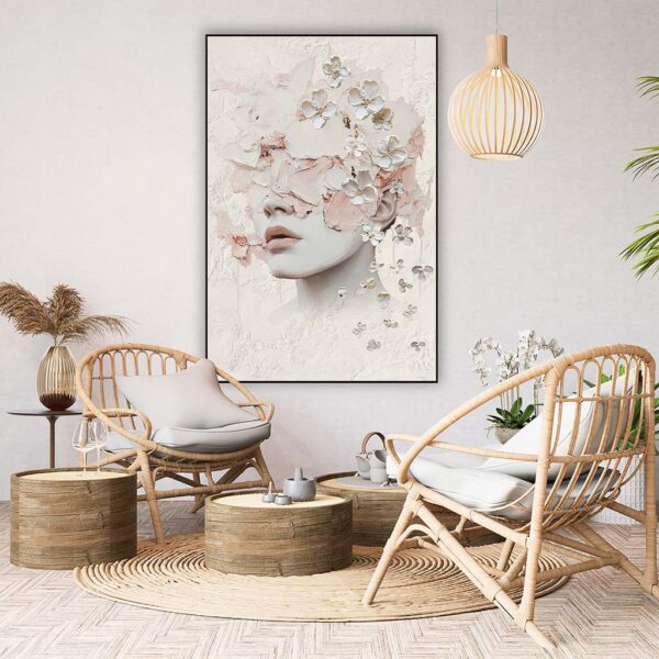 Schilderij vrouw in artframe